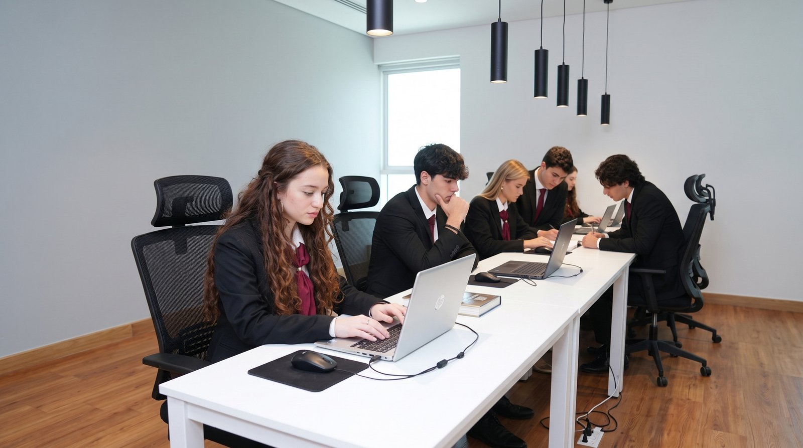 MIBD students working in the computer lab